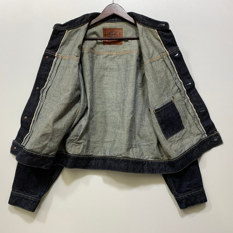【中古品】【メンズ】 BLACK SIGN ブラックサイン 1ST DENIM JACKET デニム ジャケット アウター 140-260907-kh-05-izu サイズ：44 カラー：インディゴ 万代Net店