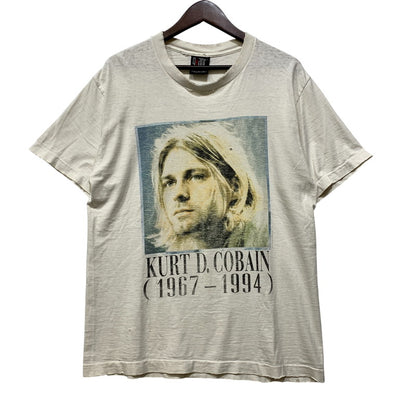 【現状渡し品】【メンズ】 GIANT ジャイアント NIRVANA KURT COBAIN 1967-1994 MEMORIAL SS TEE c1995 ニルヴァーナ カート コバーン 半袖 Tシャツ 両シングル USA製 146-260920-as-02-izu サイズ：L カラー：ホワイト 万代Net店