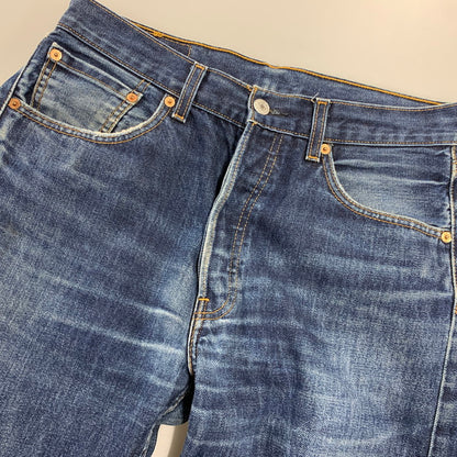 【中古品】【メンズ】 EURO LEVI'S ユーロリーバイス 00501-0101 刻印T01 トルコ製 DENIM PANTS デニム パンツ ズボン ボトムス 157-260918-ya-09-izu サイズ：32×34 カラー：インディゴ 万代Net店