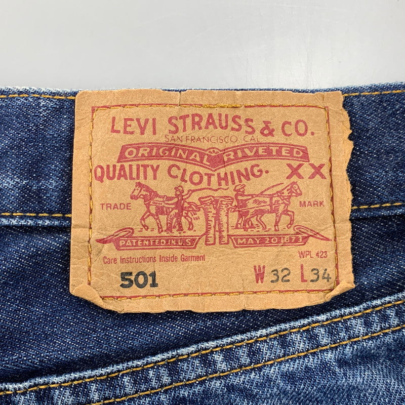 【中古品】【メンズ】 EURO LEVI'S ユーロリーバイス 00501-0101 刻印T01 トルコ製 DENIM PANTS デニム パンツ ズボン ボトムス 157-260918-ya-09-izu サイズ：32×34 カラー：インディゴ 万代Net店