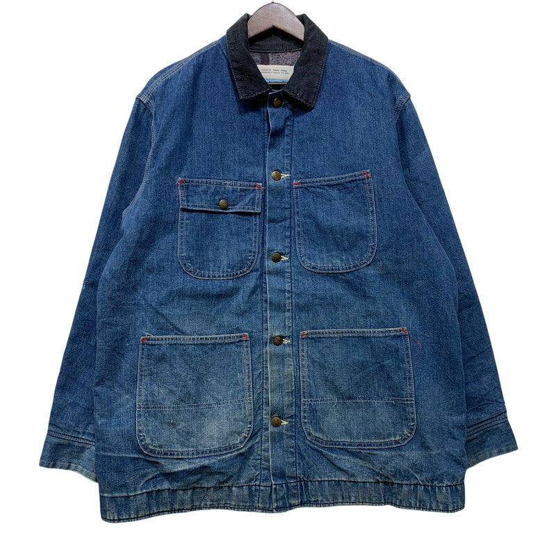 【現状渡し品】【メンズ】 SEARS シアーズ WORK LEISURE 14407 USA製 BLANKET LINER DENIM COVERALL ワークレジャー ブランケット ライナー デニム カバーオール アウター 146-260907-kh-07-izu サイズ：L カラー：インディゴ 万代Net店