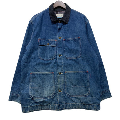 【現状渡し品】【メンズ】 SEARS シアーズ WORK LEISURE 14407 USA製 BLANKET LINER DENIM COVERALL ワークレジャー ブランケット ライナー デニム カバーオール アウター 146-260907-kh-07-izu サイズ：L カラー：インディゴ 万代Net店