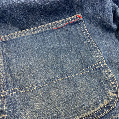 【現状渡し品】【メンズ】 SEARS シアーズ WORK LEISURE 14407 USA製 BLANKET LINER DENIM COVERALL ワークレジャー ブランケット ライナー デニム カバーオール アウター 146-260907-kh-07-izu サイズ：L カラー：インディゴ 万代Net店