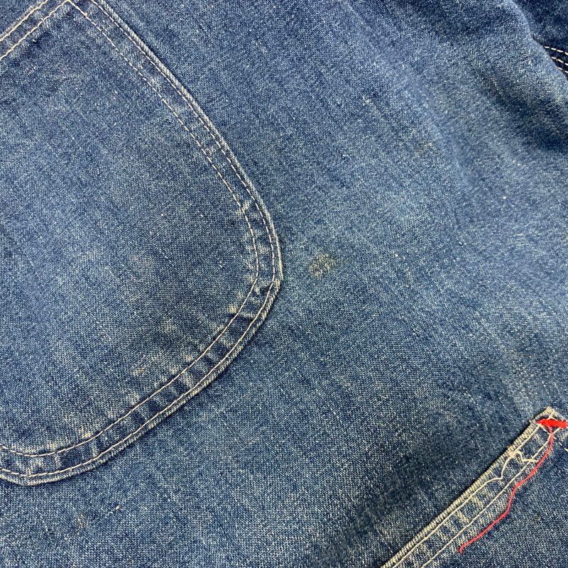 【現状渡し品】【メンズ】 SEARS シアーズ WORK LEISURE 14407 USA製 BLANKET LINER DENIM COVERALL ワークレジャー ブランケット ライナー デニム カバーオール アウター 146-260907-kh-07-izu サイズ：L カラー：インディゴ 万代Net店