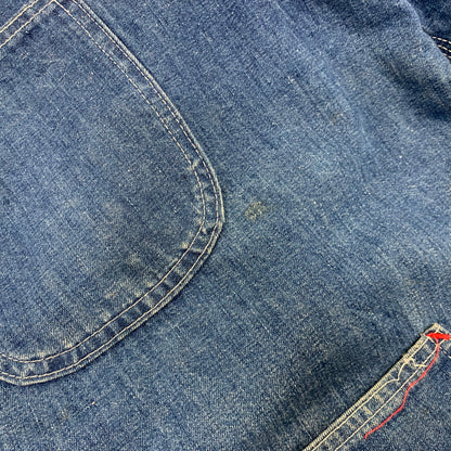 【現状渡し品】【メンズ】 SEARS シアーズ WORK LEISURE 14407 USA製 BLANKET LINER DENIM COVERALL ワークレジャー ブランケット ライナー デニム カバーオール アウター 146-260907-kh-07-izu サイズ：L カラー：インディゴ 万代Net店