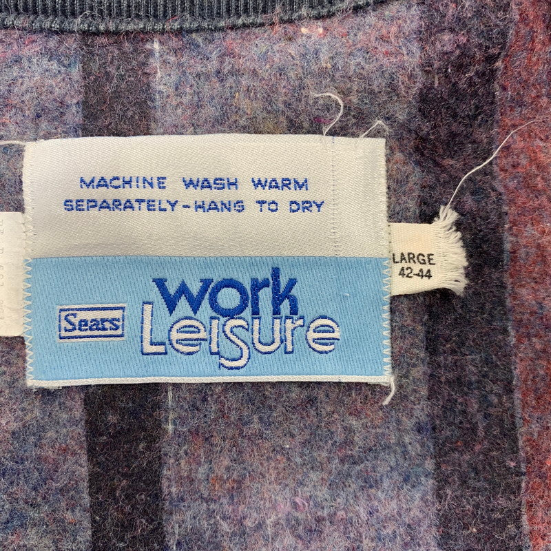 【現状渡し品】【メンズ】 SEARS シアーズ WORK LEISURE 14407 USA製 BLANKET LINER DENIM COVERALL ワークレジャー ブランケット ライナー デニム カバーオール アウター 146-260907-kh-07-izu サイズ：L カラー：インディゴ 万代Net店