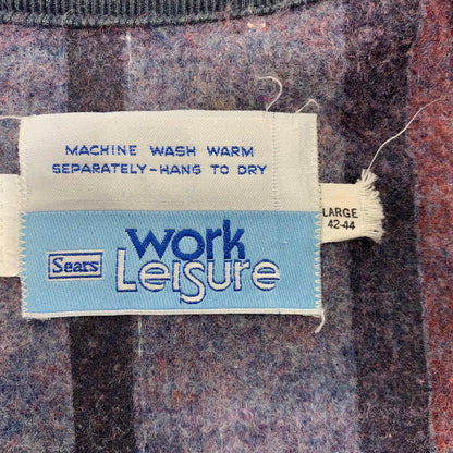 【現状渡し品】【メンズ】 SEARS シアーズ WORK LEISURE 14407 USA製 BLANKET LINER DENIM COVERALL ワークレジャー ブランケット ライナー デニム カバーオール アウター 146-260907-kh-07-izu サイズ：L カラー：インディゴ 万代Net店