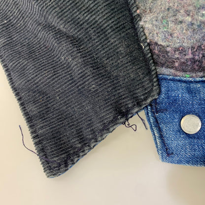 【現状渡し品】【メンズ】 SEARS シアーズ WORK LEISURE 14407 USA製 BLANKET LINER DENIM COVERALL ワークレジャー ブランケット ライナー デニム カバーオール アウター 146-260907-kh-07-izu サイズ：L カラー：インディゴ 万代Net店
