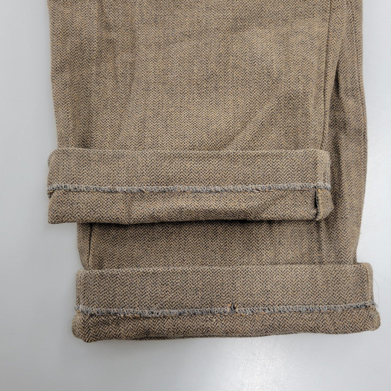 【中古品】【メンズ】 POLO RALPH LAUREN ポロ・ラルフローレン ドミニカ製 2TUCK HERRINGBONE SLACKS 2タック ヘリボーン スラックス ボトムス 157-260908-yn-05-izu サイズ：34×32 カラー：ブラウン 万代Net店