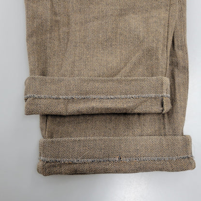 【中古品】【メンズ】 POLO RALPH LAUREN ポロ・ラルフローレン ドミニカ製 2TUCK HERRINGBONE SLACKS 2タック ヘリボーン スラックス ボトムス 157-260908-yn-05-izu サイズ：34×32 カラー：ブラウン 万代Net店