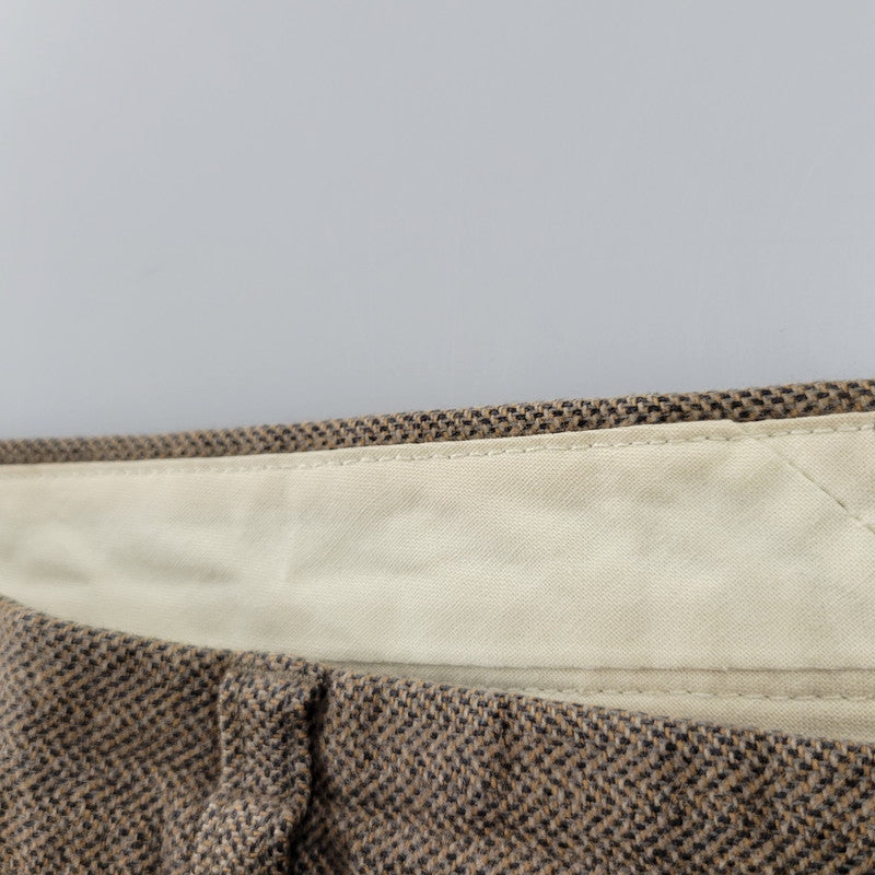 【中古品】【メンズ】 POLO RALPH LAUREN ポロ・ラルフローレン ドミニカ製 2TUCK HERRINGBONE SLACKS 2タック ヘリボーン スラックス ボトムス 157-260908-yn-05-izu サイズ：34×32 カラー：ブラウン 万代Net店