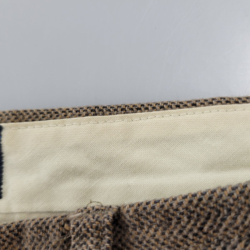 【中古品】【メンズ】 POLO RALPH LAUREN ポロ・ラルフローレン ドミニカ製 2TUCK HERRINGBONE SLACKS 2タック ヘリボーン スラックス ボトムス 157-260908-yn-05-izu サイズ：34×32 カラー：ブラウン 万代Net店