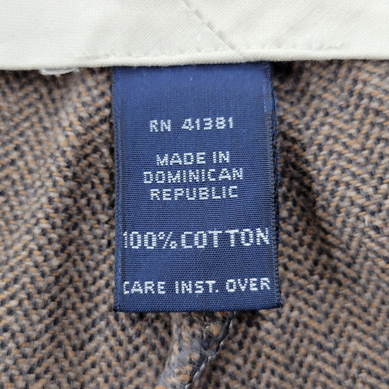 【中古品】【メンズ】 POLO RALPH LAUREN ポロ・ラルフローレン ドミニカ製 2TUCK HERRINGBONE SLACKS 2タック ヘリボーン スラックス ボトムス 157-260908-yn-05-izu サイズ：34×32 カラー：ブラウン 万代Net店