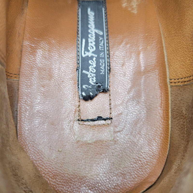 【現状渡し品】【メンズ】 Salvatore Ferragamo サルヴァトーレフェラガモ DRESS SHOES C26U ドレスシューズ 靴 183-260909-as-11-izu サイズ：9 3E カラー：ブラック 万代Net店