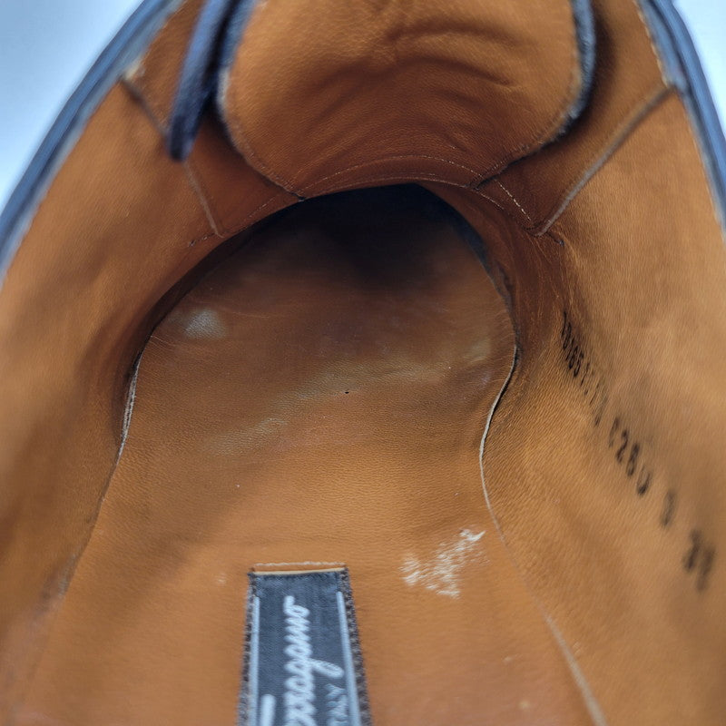 【現状渡し品】【メンズ】 Salvatore Ferragamo サルヴァトーレフェラガモ DRESS SHOES C26U ドレスシューズ 靴 183-260909-as-11-izu サイズ：9 3E カラー：ブラック 万代Net店