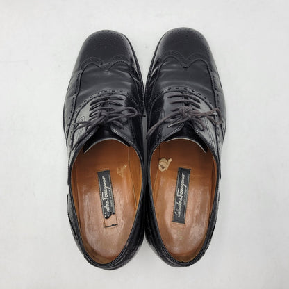 【現状渡し品】【メンズ】 Salvatore Ferragamo サルヴァトーレフェラガモ DRESS SHOES C26U ドレスシューズ 靴 183-260909-as-11-izu サイズ：9 3E カラー：ブラック 万代Net店