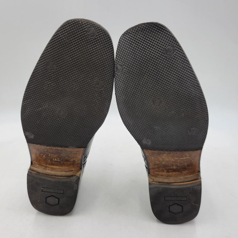 【現状渡し品】【メンズ】 Salvatore Ferragamo サルヴァトーレフェラガモ DRESS SHOES C26U ドレスシューズ 靴 183-260909-as-11-izu サイズ：9 3E カラー：ブラック 万代Net店