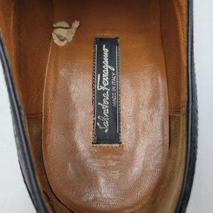 【現状渡し品】【メンズ】 Salvatore Ferragamo サルヴァトーレフェラガモ DRESS SHOES C26U ドレスシューズ 靴 183-260909-as-11-izu サイズ：9 3E カラー：ブラック 万代Net店