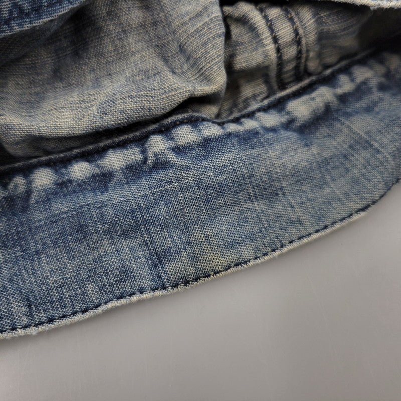 【中古品】【メンズ】 ARMANI JEANS アルマーニ・ジーンズ 90S DENIM SHIRT JACKET デニム シャツ ジャケット トップス 長袖 146-260918-ya-27-izu サイズ：USA36 カラー：インディゴ 万代Net店