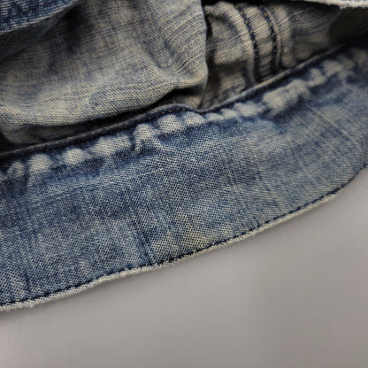 【中古品】【メンズ】 ARMANI JEANS アルマーニ・ジーンズ 90S DENIM SHIRT JACKET デニム シャツ ジャケット トップス 長袖 146-260918-ya-27-izu サイズ：USA36 カラー：インディゴ 万代Net店