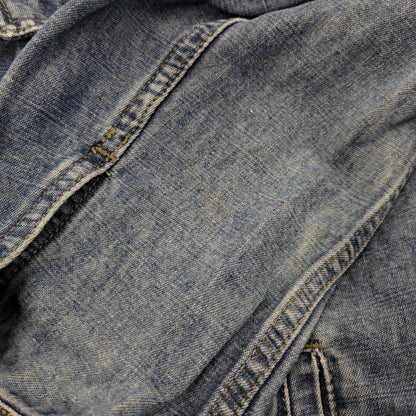 【中古品】【メンズ】 ARMANI JEANS アルマーニ・ジーンズ 90S DENIM SHIRT JACKET デニム シャツ ジャケット トップス 長袖 146-260918-ya-27-izu サイズ：USA36 カラー：インディゴ 万代Net店