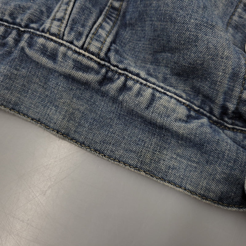 【中古品】【メンズ】 ARMANI JEANS アルマーニ・ジーンズ 90S DENIM SHIRT JACKET デニム シャツ ジャケット トップス 長袖 146-260918-ya-27-izu サイズ：USA36 カラー：インディゴ 万代Net店