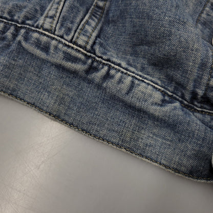 【中古品】【メンズ】 ARMANI JEANS アルマーニ・ジーンズ 90S DENIM SHIRT JACKET デニム シャツ ジャケット トップス 長袖 146-260918-ya-27-izu サイズ：USA36 カラー：インディゴ 万代Net店