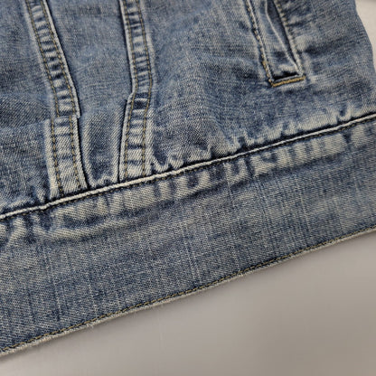 【中古品】【メンズ】 ARMANI JEANS アルマーニ・ジーンズ 90S DENIM SHIRT JACKET デニム シャツ ジャケット トップス 長袖 146-260918-ya-27-izu サイズ：USA36 カラー：インディゴ 万代Net店