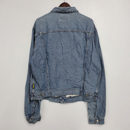 【中古品】【メンズ】 ARMANI JEANS アルマーニ・ジーンズ 90S DENIM SHIRT JACKET デニム シャツ ジャケット トップス 長袖 146-260918-ya-27-izu サイズ：USA36 カラー：インディゴ 万代Net店