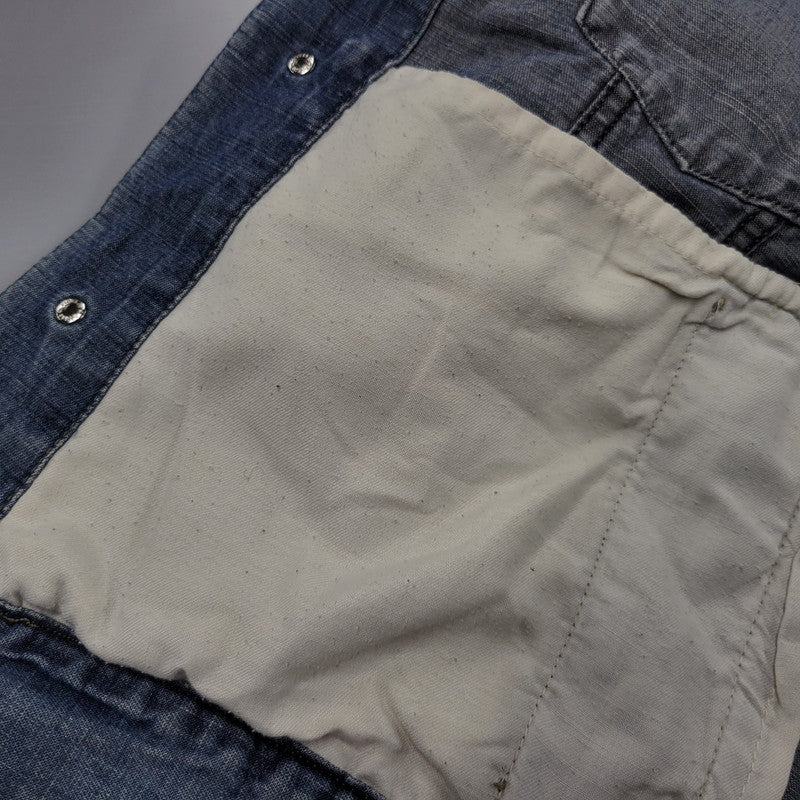 【中古品】【メンズ】 ARMANI JEANS アルマーニ・ジーンズ 90S DENIM SHIRT JACKET デニム シャツ ジャケット トップス 長袖 146-260918-ya-27-izu サイズ：USA36 カラー：インディゴ 万代Net店
