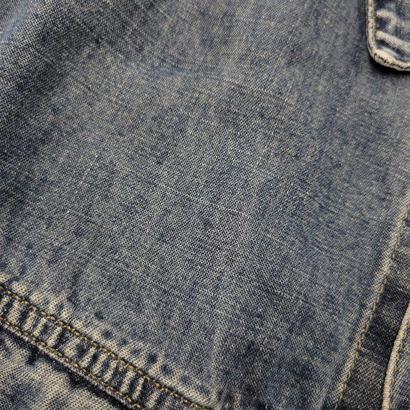 【中古品】【メンズ】 ARMANI JEANS アルマーニ・ジーンズ 90S DENIM SHIRT JACKET デニム シャツ ジャケット トップス 長袖 146-260918-ya-27-izu サイズ：USA36 カラー：インディゴ 万代Net店
