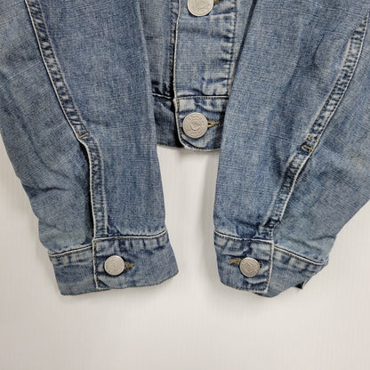 【中古品】【メンズ】 ARMANI JEANS アルマーニ・ジーンズ 90S DENIM SHIRT JACKET デニム シャツ ジャケット トップス 長袖 146-260918-ya-27-izu サイズ：USA36 カラー：インディゴ 万代Net店