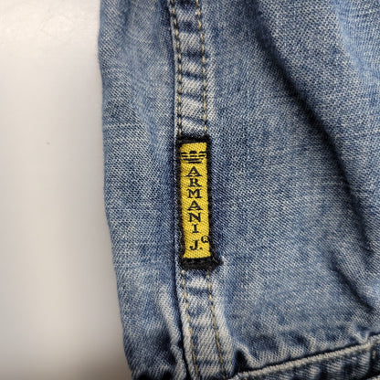 【中古品】【メンズ】 ARMANI JEANS アルマーニ・ジーンズ 90S DENIM SHIRT JACKET デニム シャツ ジャケット トップス 長袖 146-260918-ya-27-izu サイズ：USA36 カラー：インディゴ 万代Net店