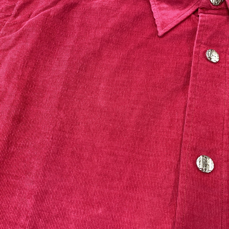 【中古品】【メンズ】 OLD HERMES オールド エルメス CORDUROY LS SHIRT コーデュロイ ロングスリーブ シャツ トップス 長袖 141-260907-cs-09-izu サイズ：41/16 カラー：レッド系 万代Net店