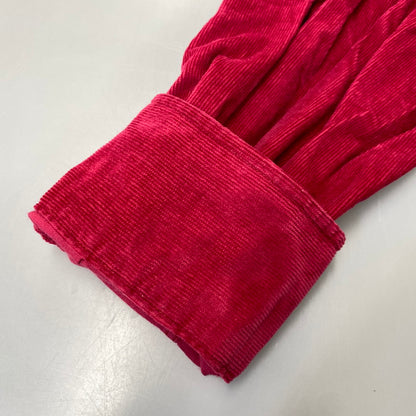 【中古品】【メンズ】 OLD HERMES オールド エルメス CORDUROY LS SHIRT コーデュロイ ロングスリーブ シャツ トップス 長袖 141-260907-cs-09-izu サイズ：41/16 カラー：レッド系 万代Net店