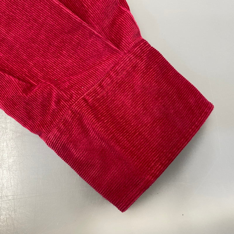【中古品】【メンズ】 OLD HERMES オールド エルメス CORDUROY LS SHIRT コーデュロイ ロングスリーブ シャツ トップス 長袖 141-260907-cs-09-izu サイズ：41/16 カラー：レッド系 万代Net店
