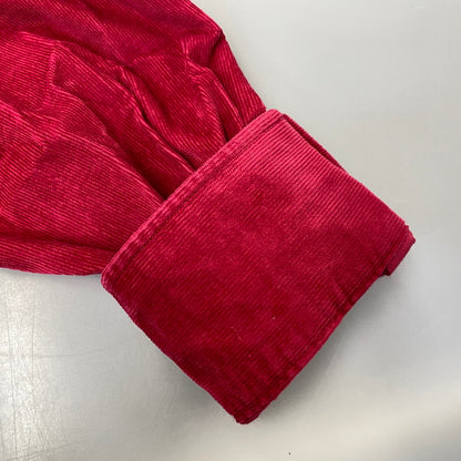【中古品】【メンズ】 OLD HERMES オールド エルメス CORDUROY LS SHIRT コーデュロイ ロングスリーブ シャツ トップス 長袖 141-260907-cs-09-izu サイズ：41/16 カラー：レッド系 万代Net店