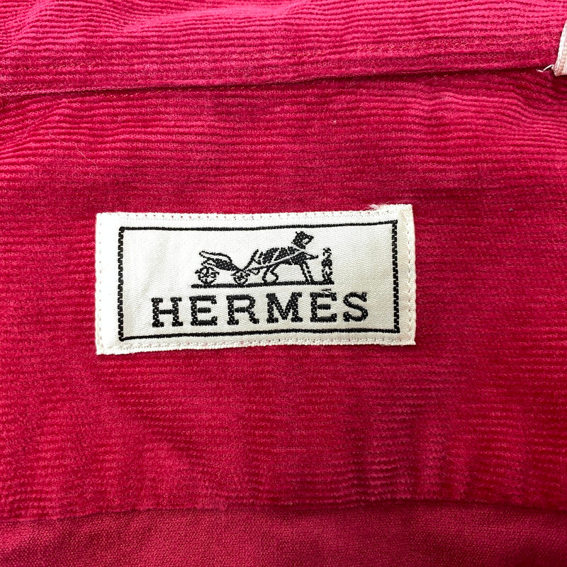 【中古品】【メンズ】 OLD HERMES オールド エルメス CORDUROY LS SHIRT コーデュロイ ロングスリーブ シャツ トップス 長袖 141-260907-cs-09-izu サイズ：41/16 カラー：レッド系 万代Net店
