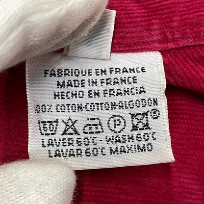 【中古品】【メンズ】 OLD HERMES オールド エルメス CORDUROY LS SHIRT コーデュロイ ロングスリーブ シャツ トップス 長袖 141-260907-cs-09-izu サイズ：41/16 カラー：レッド系 万代Net店