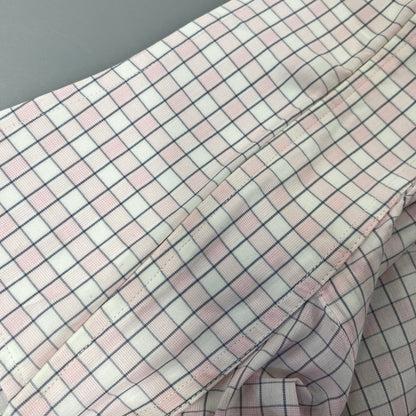 【中古品】【メンズ】 OLD HERMES オールド エルメス 90S CHECK DRESS LS SHIRT チェック ドレス ロングスリーブ シャツ トップス 長袖 141-260907-cs-07-izu サイズ：40-15 3/4 カラー：ピンク系 万代Net店