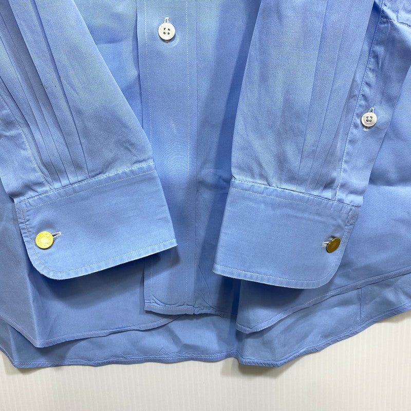 【中古品】【メンズ】 OLD HERMES オールド エルメス 90S DRESS LS SHIRT ドレス ロングスリーブ シャツ トップス 長袖 141-260907-cs-08-izu サイズ：40-15 3/4 カラー：ブルー系 万代Net店