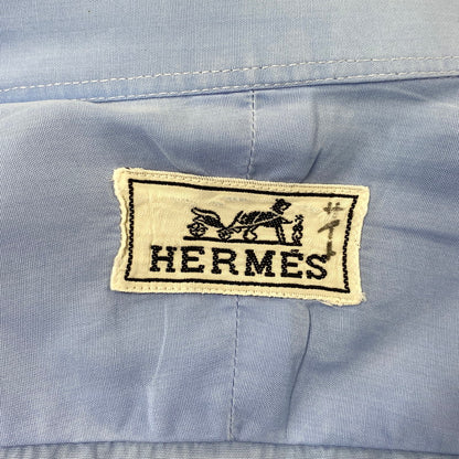 【中古品】【メンズ】 OLD HERMES オールド エルメス 90S DRESS LS SHIRT ドレス ロングスリーブ シャツ トップス 長袖 141-260907-cs-08-izu サイズ：40-15 3/4 カラー：ブルー系 万代Net店