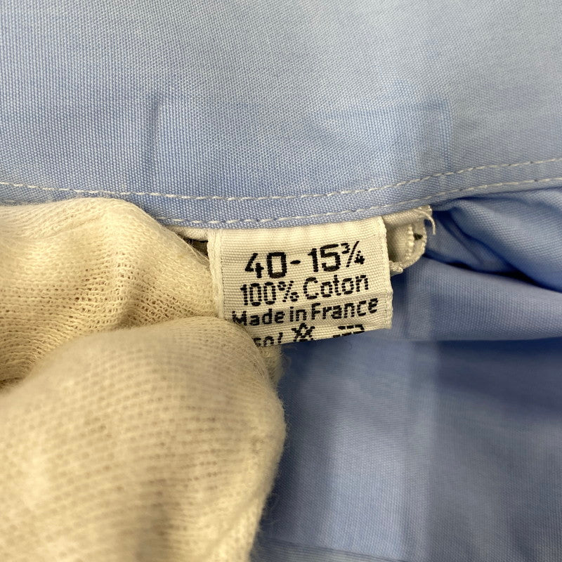 【中古品】【メンズ】 OLD HERMES オールド エルメス 90S DRESS LS SHIRT ドレス ロングスリーブ シャツ トップス 長袖 141-260907-cs-08-izu サイズ：40-15 3/4 カラー：ブルー系 万代Net店