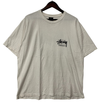【中古品】【メンズ】 STUSSY ステューシー STOCK HONOLULU TEE ストック ホノルル Tシャツ トップス 半袖 142-260918-ya-07-izu サイズ：L カラー：ホワイト 万代Net店