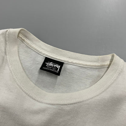【中古品】【メンズ】 STUSSY ステューシー STOCK HONOLULU TEE ストック ホノルル Tシャツ トップス 半袖 142-260918-ya-07-izu サイズ：L カラー：ホワイト 万代Net店