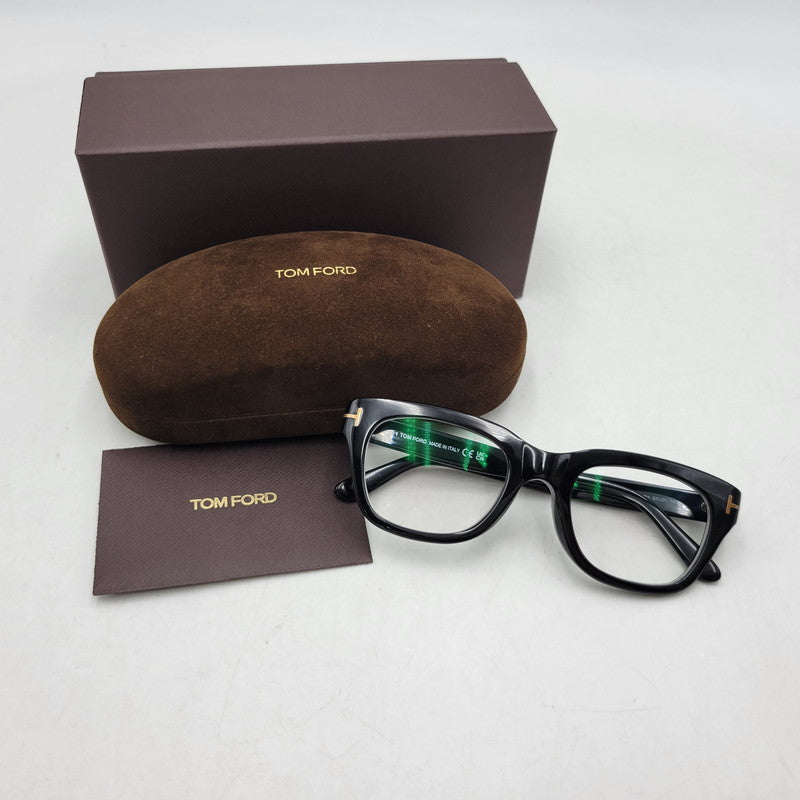 【中古品】【メンズ/レディース】 TOM FORD トムフォード EYE WEAR TF5178-F アイウェア メガネ サングラス 203-260909-as-05-izu サイズ：51□21-145 カラー：クリア×ブラック 万代Net店