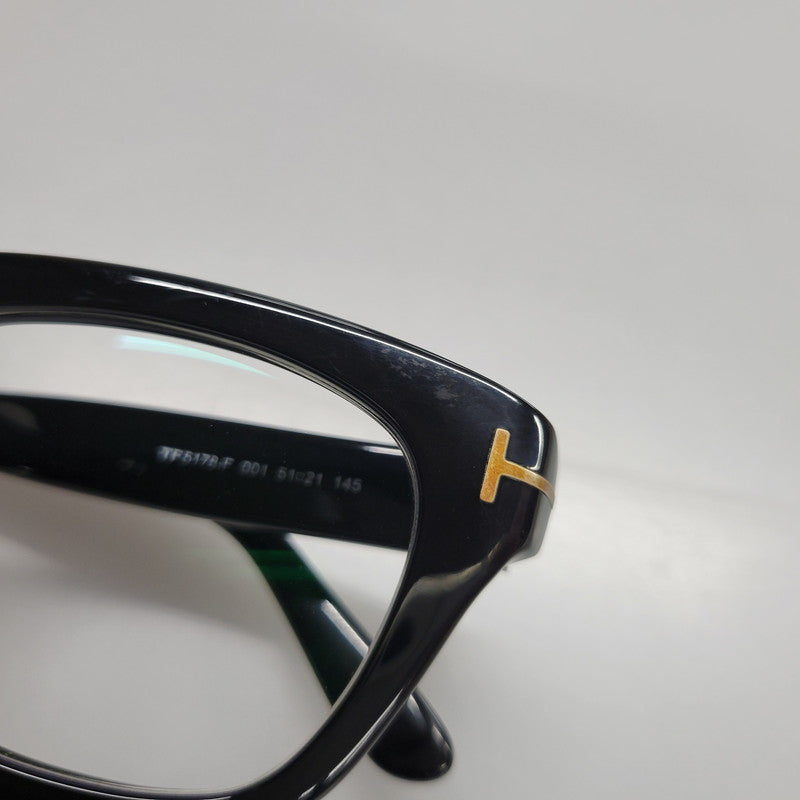 【中古品】【メンズ/レディース】 TOM FORD トムフォード EYE WEAR TF5178-F アイウェア メガネ サングラス 203-260909-as-05-izu サイズ：51□21-145 カラー：クリア×ブラック 万代Net店