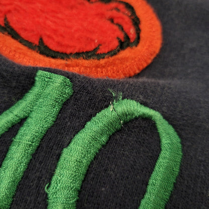 【中古品】 SESAME STREET セサミ ストリート ELMO CREWNECK SWEATSHIRT エルモ クルーネック スウェットシャツ トップス 長袖 146-260918-ya-28-izu サイズ：XL カラー：ネイビー 万代Net店