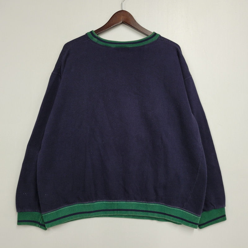 【中古品】 SESAME STREET セサミ ストリート ELMO CREWNECK SWEATSHIRT エルモ クルーネック スウェットシャツ トップス 長袖 146-260918-ya-28-izu サイズ：XL カラー：ネイビー 万代Net店