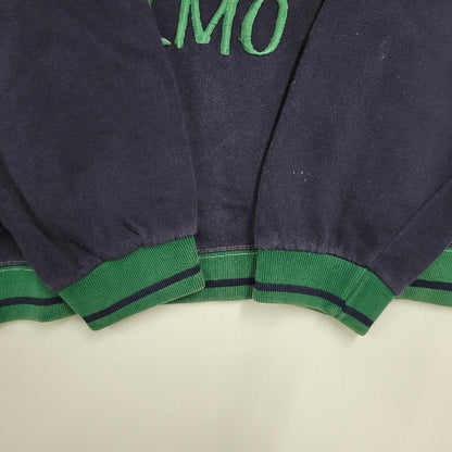 【中古品】 SESAME STREET セサミ ストリート ELMO CREWNECK SWEATSHIRT エルモ クルーネック スウェットシャツ トップス 長袖 146-260918-ya-28-izu サイズ：XL カラー：ネイビー 万代Net店